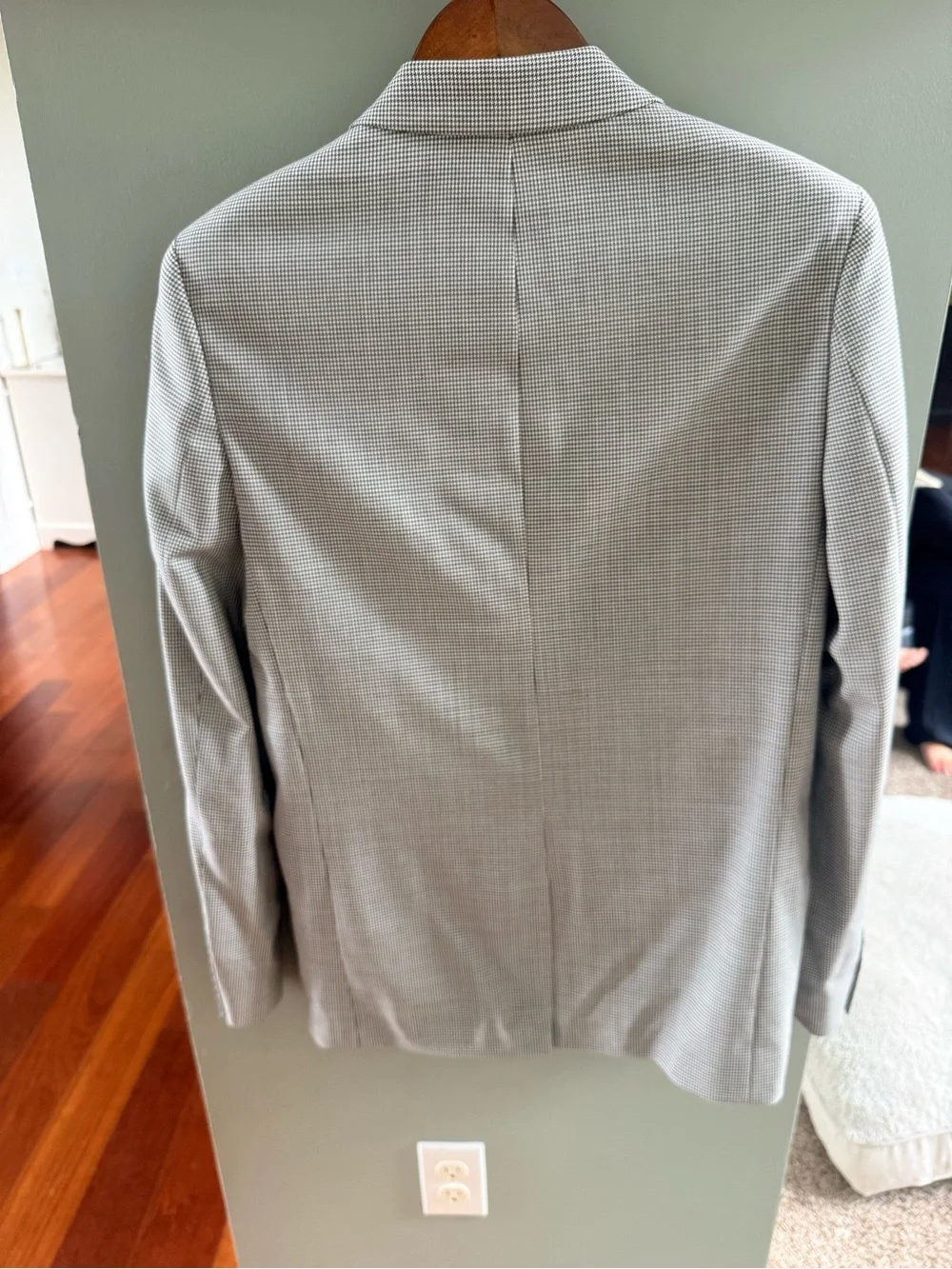 The Kooples Grey Houndstooth Blazer and Trousers